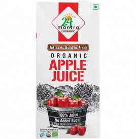 24 Mantra Organic Apple Juice   Tetra Pack  1 litre